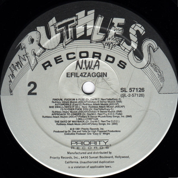 N.W.A. : Efil4zaggin (LP, Album)