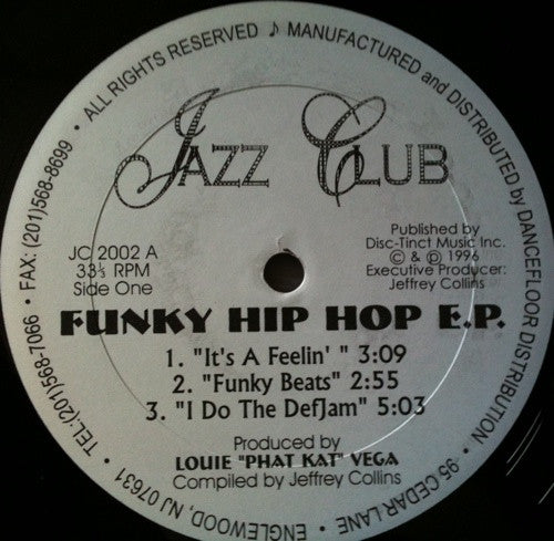 Luis Vega ~ Funky Hip Hop E.P. (Vinyl) - Djungel & Jazz