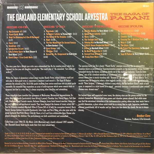 The Oakland Elementary School Arkestra ~ The Saga Of Padani (Vinyl) - Djungel & Jazz