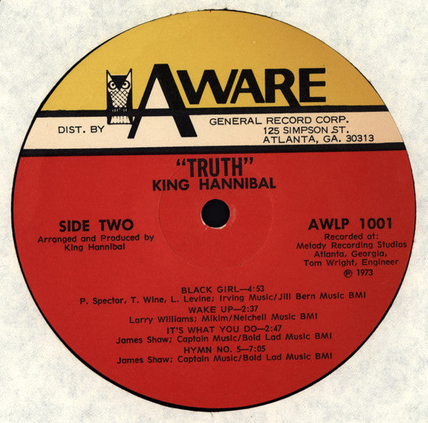 King Hannibal ~ Truth (Vinyl) - Djungel & Jazz