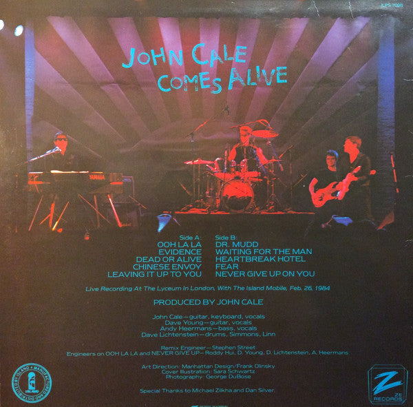 John Cale ~ John Cale Comes Alive (Vinyl) - Djungel & Jazz