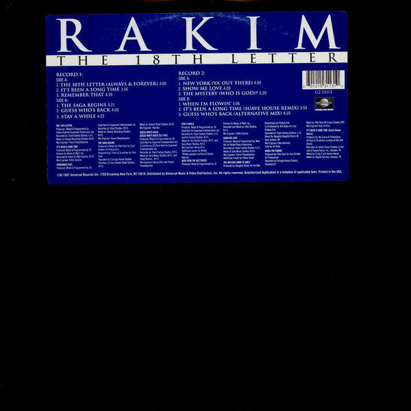 Rakim ~ The 18th Letter (Vinyl) - Djungel & Jazz