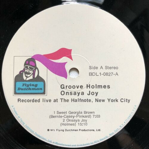 Richard "Groove" Holmes ~ Onsaya Joy (Vinyl) - Djungel & Jazz