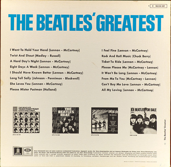 The Beatles ~ The Beatles' Greatest (Vinyl) - Djungel & Jazz