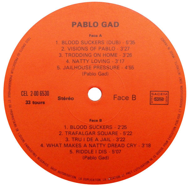 Pablo Gad : Blood Suckers (LP)