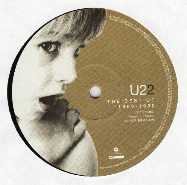 U2 : The Best Of 1980-1990 (2xLP, Comp, RE, RM, 180)