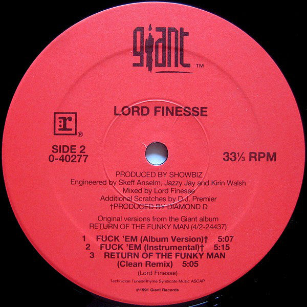 Lord Finesse ~ Return Of The Funky Man (Vinyl) - Djungel & Jazz