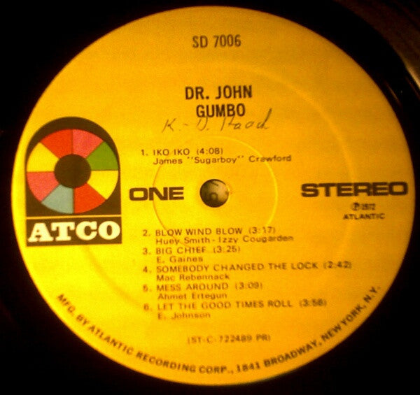 Dr. John ~ Dr. John's Gumbo (Vinyl) - Djungel & Jazz