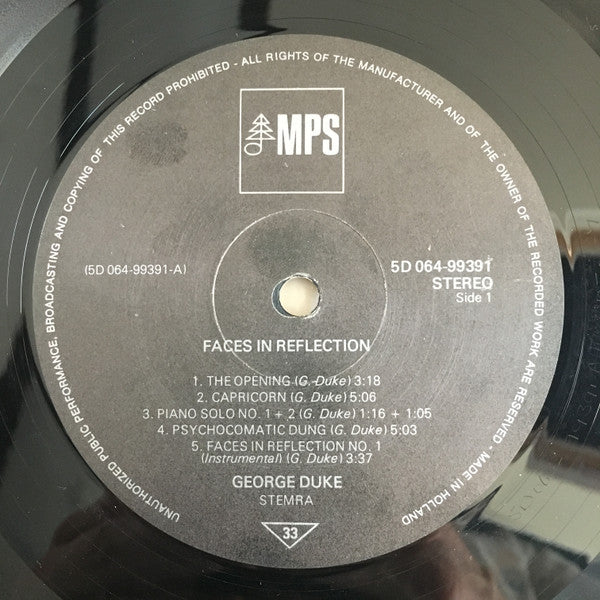 George Duke : Faces In Reflection (LP, Album, RE)