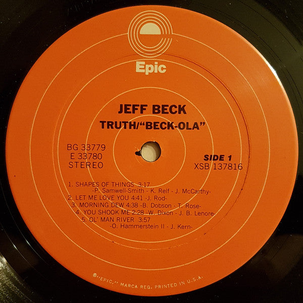 Jeff Beck ~ Truth/Beck-ola (Vinyl) - Djungel & Jazz