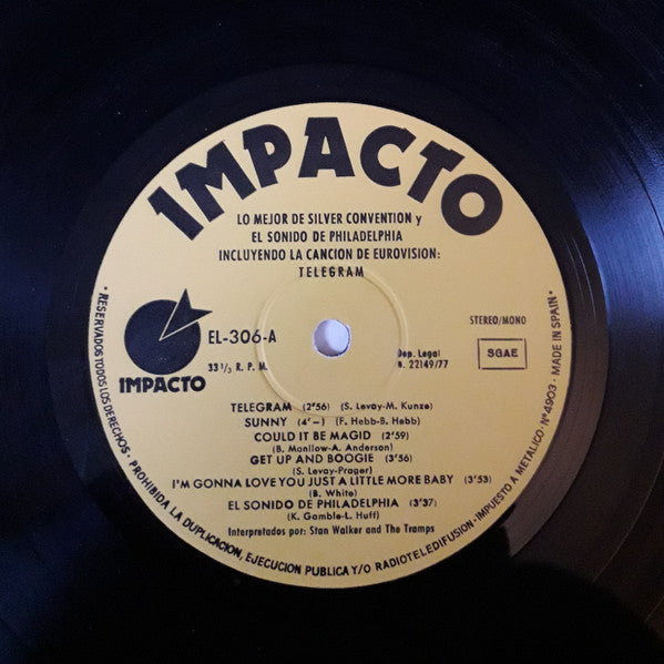Stan Walker & The Tramps ~ Lo Mejor De Silver Convention (Vinyl) - Djungel & Jazz