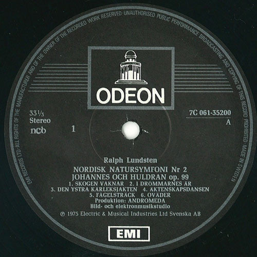 Ralph Lundsten ~ Nordisk Natursymfoni Nr 2 ”Johannes Och Huldran” (Vinyl) - Djungel & Jazz
