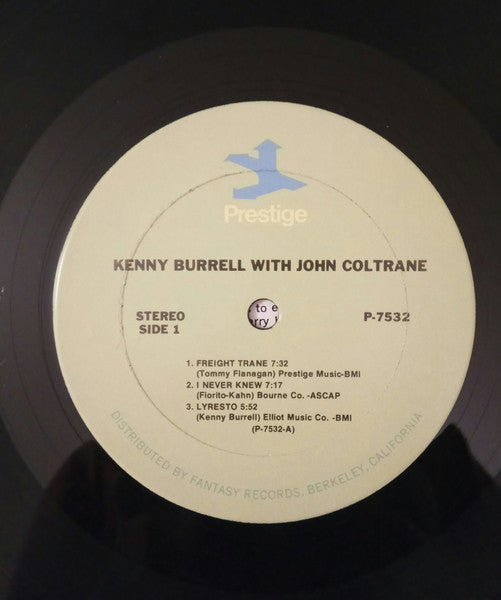 Kenny Burrell & John Coltrane : Kenny Burrell & John Coltrane (LP, Album, RE, RM)