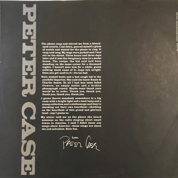Peter Case ~ Peter Case (Vinyl) - Djungel & Jazz