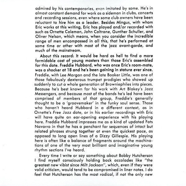 Eric Dolphy ~ Out To Lunch! (Vinyl) - Djungel & Jazz