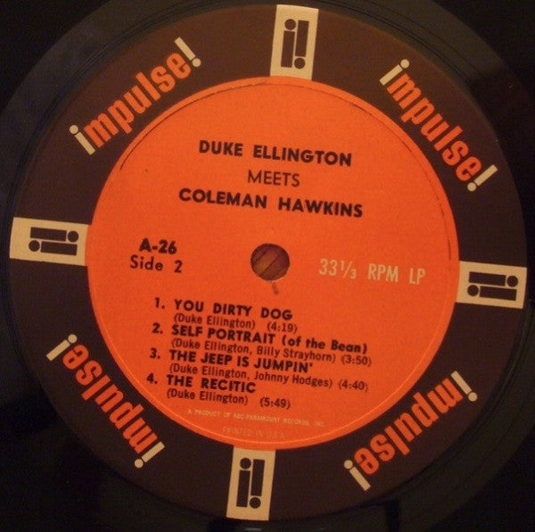 Duke Ellington Meets Coleman Hawkins ~ Duke Ellington Meets Coleman Hawkins (Vinyl) - Djungel & Jazz