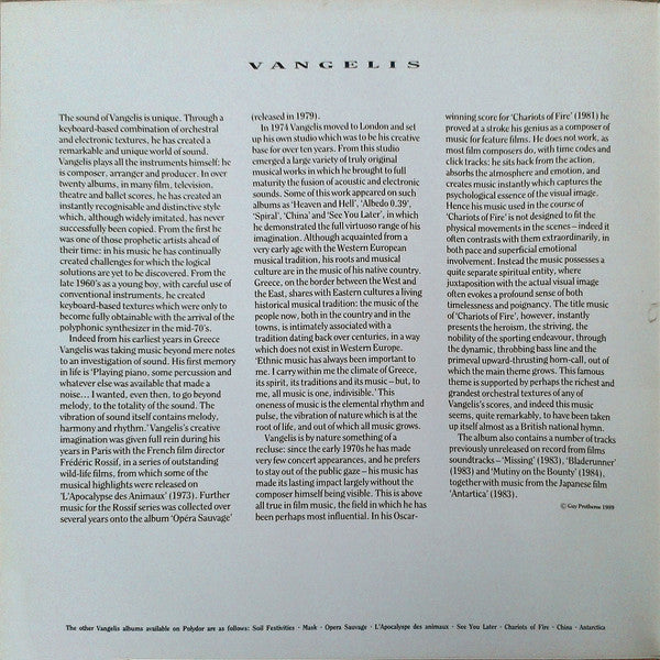 Vangelis ~ Themes (Vinyl) - Djungel & Jazz