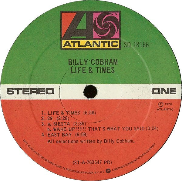 Billy Cobham ~ Life & Times (Vinyl) - Djungel & Jazz