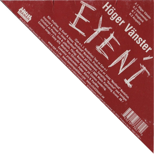 Eye N'I : Höger Vänster (12", W/Lbl)