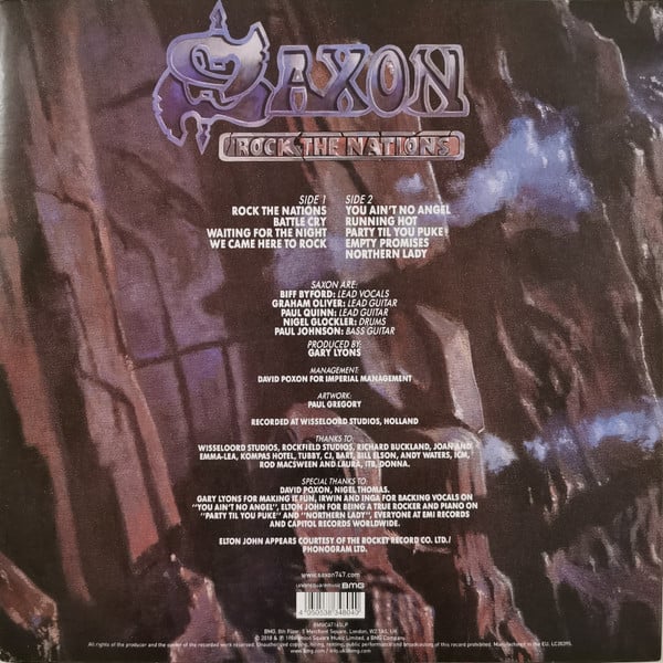 Saxon : Rock The Nations (LP, Album, Ltd, RE, Tri)