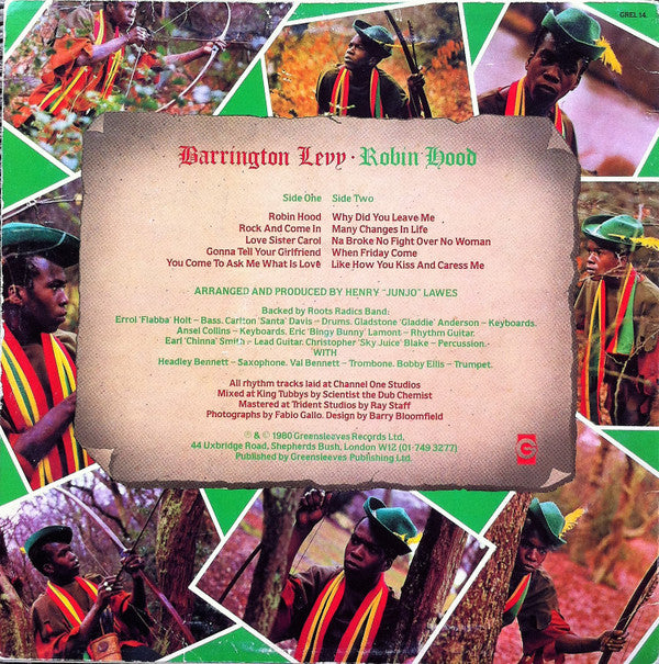 Barrington Levy ~ Robin Hood (Vinyl) - Djungel & Jazz