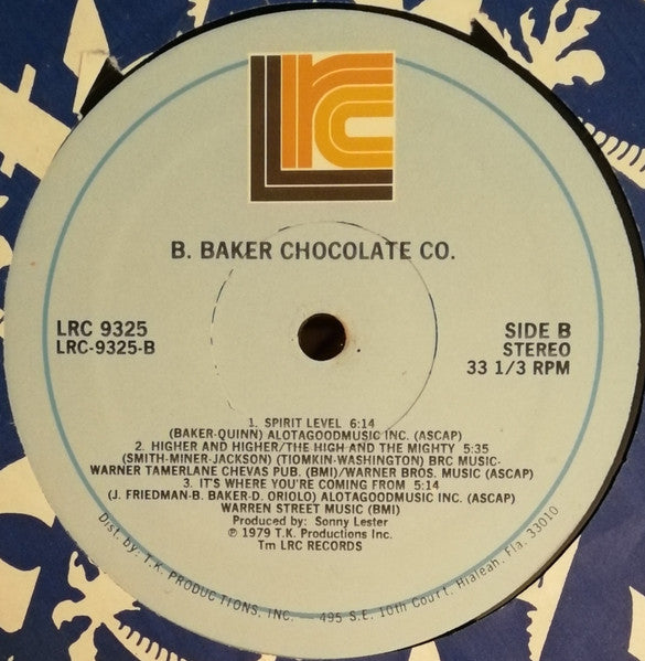 B. Baker Chocolate Co. : B. Baker Chocolate Co. (LP, Album)