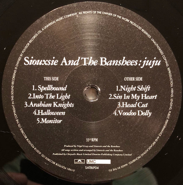 Siouxsie And The Banshees* : Juju (LP, Album, RE, RM, 180)