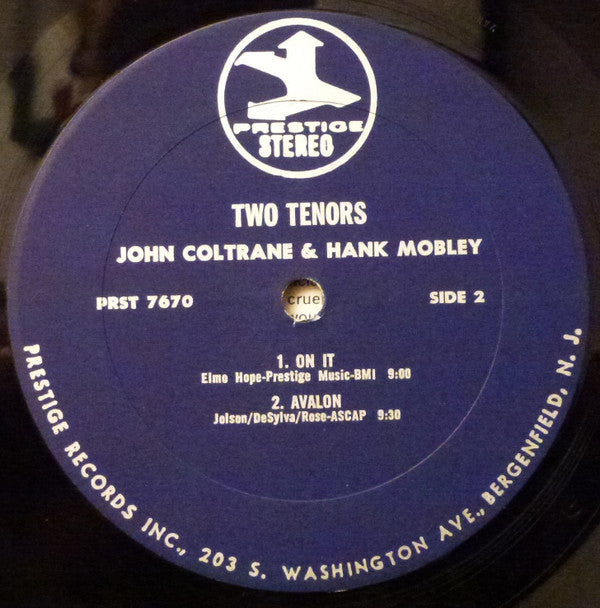 John Coltrane With Hank Mobley ~ 2 Tenors (Vinyl) - Djungel & Jazz