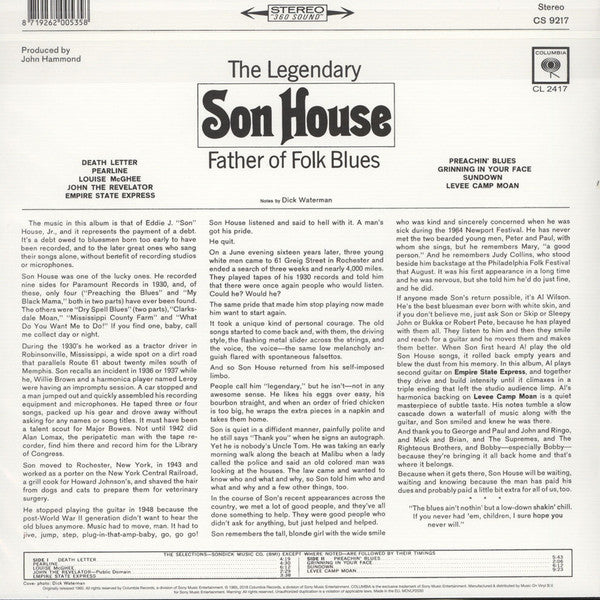 Son House ~ Father Of Folk Blues (Vinyl) - Djungel & Jazz