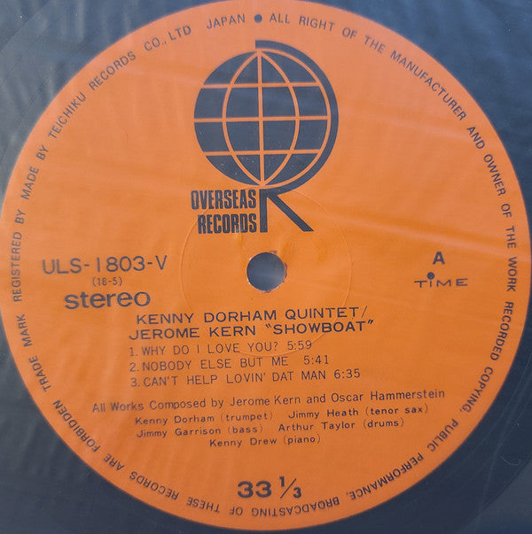 The Kenny Dorham Quintet, Jerome Kern ~ Showboat (Vinyl) - Djungel & Jazz