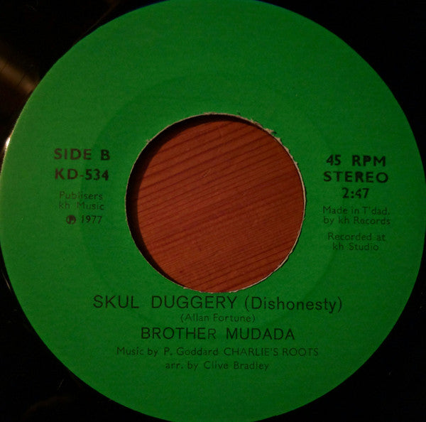 Brother Mudada : Morning Jouvert / Skul Duggery (Dishonesty) (7", Single)
