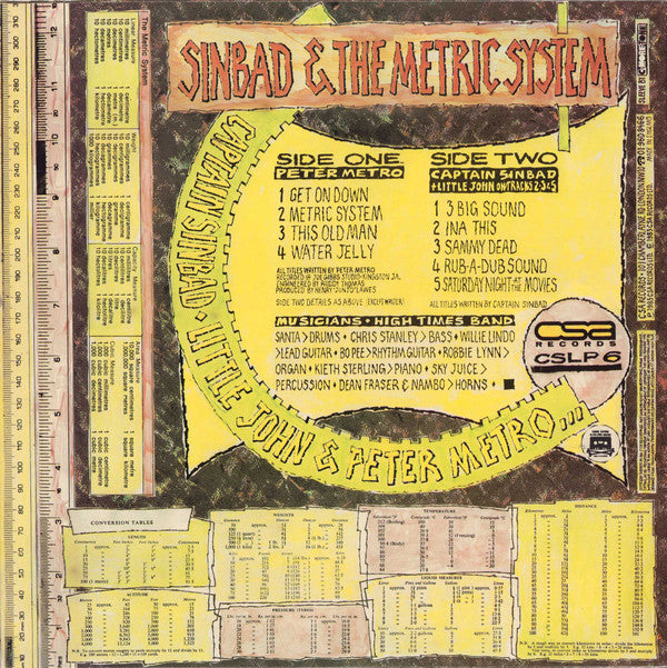 Peter Metro & Captain Sinbad With Little John : Sinbad & The Metric System (LP)