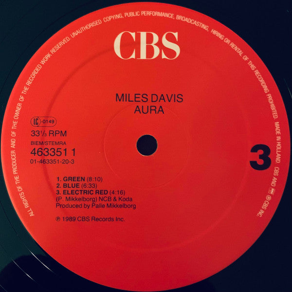 Miles Davis ~ Aura (Vinyl) - Djungel & Jazz