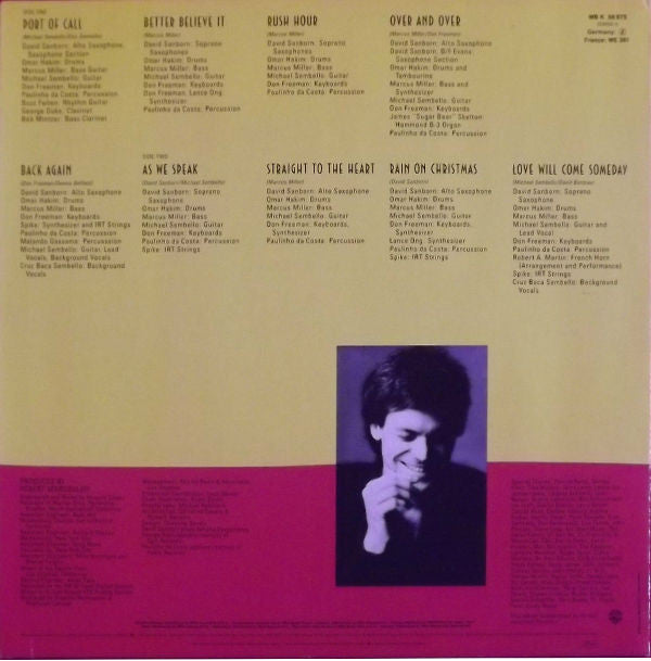 David Sanborn ~ As We Speak (Vinyl) - Djungel & Jazz