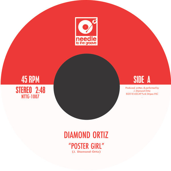 Diamond Ortiz : Poster Girl  (7", Ltd, Red)