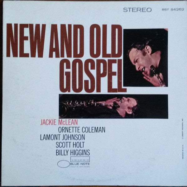 Jackie McLean : New And Old Gospel (LP, Album, RE, No )