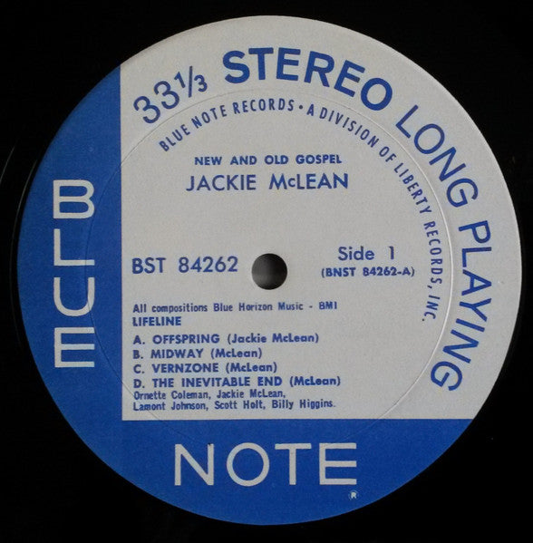 Jackie McLean ~ New And Old Gospel (Vinyl) - Djungel & Jazz