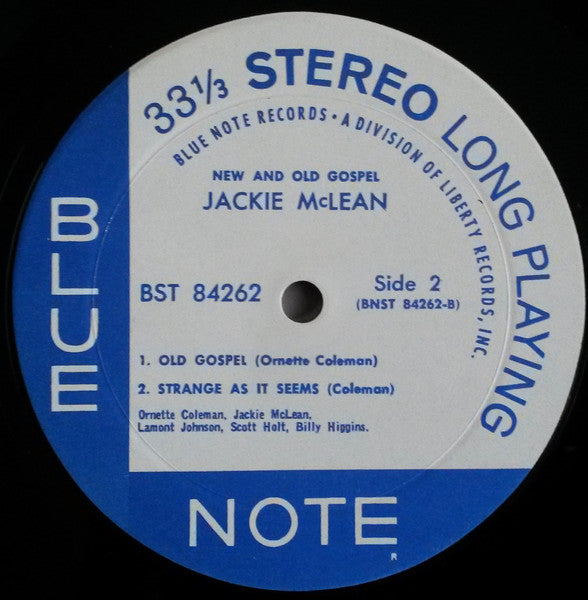 Jackie McLean ~ New And Old Gospel (Vinyl) - Djungel & Jazz