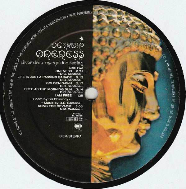 Devadip ~ Oneness (Silver Dreams - Golden Reality) (Vinyl) - Djungel & Jazz