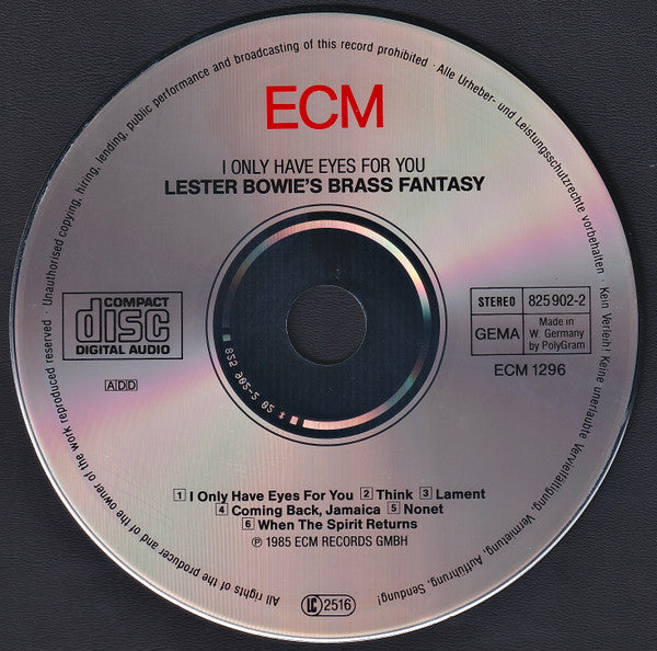 Lester Bowie's Brass Fantasy ~ I Only Have Eyes For You (Vinyl) - Djungel & Jazz
