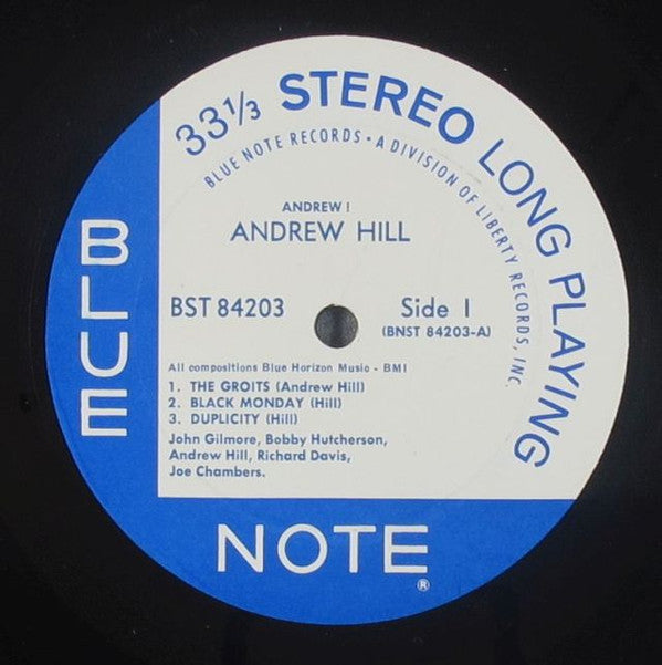 Andrew Hill : Andrew!!! (LP, Album, All)