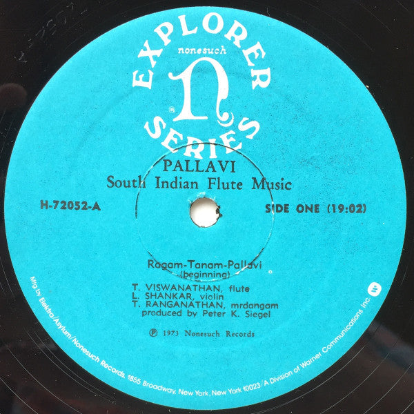 T. Viswanathan, L. Shankar, T. Ranganathan ~ Pallavi: South Indian Flute Music (Vinyl) - Djungel & Jazz