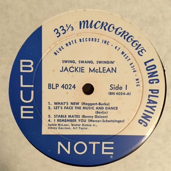 洋楽 JACKIE McLEAN SWING SWANG SWINGIN' Jackie McLean – Swing, Swang, Swingin' | Releases | Discogs