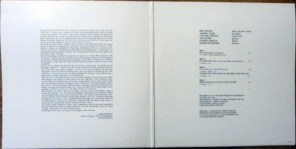 Charles Mingus Sextet : Concertgebouw Amsterdam (2xLP, Album, RM)