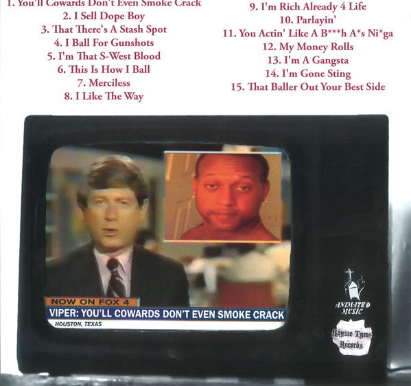 Viper  ~ You'll Cowards Don't Even Smoke Crack (Vinyl) - Djungel & Jazz