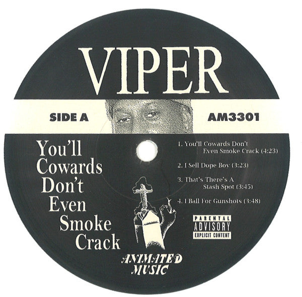 Viper  ~ You'll Cowards Don't Even Smoke Crack (Vinyl) - Djungel & Jazz