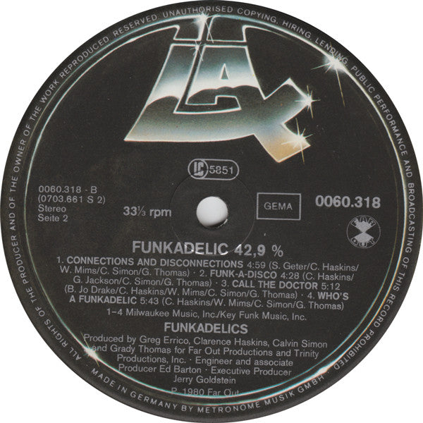 Funkadelic (2) : 42,9 % (LP, Album)