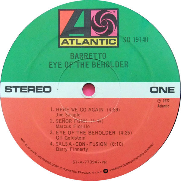 Barretto* : Eye Of The Beholder (LP, Album, PR )