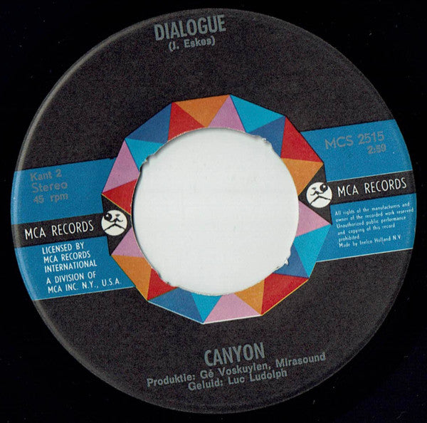 Canyon  ~ Down Town (Vinyl) - Djungel & Jazz