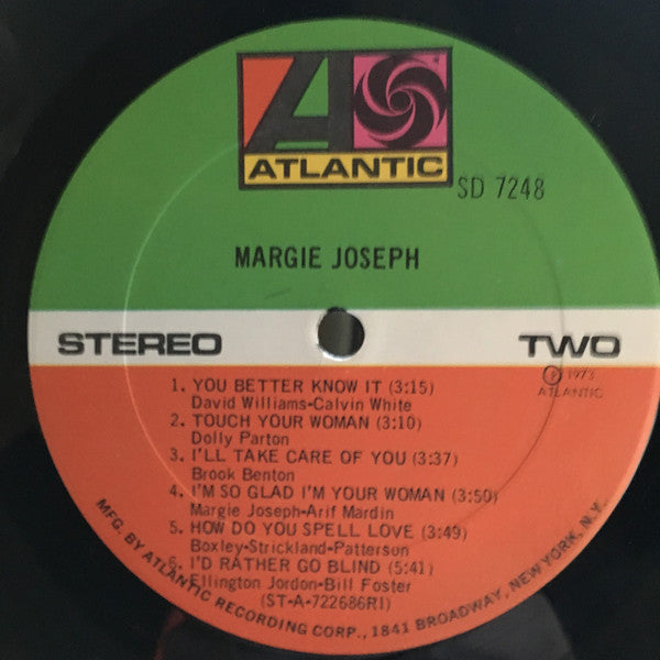 Margie Joseph ~ Margie Joseph (Vinyl) - Djungel & Jazz